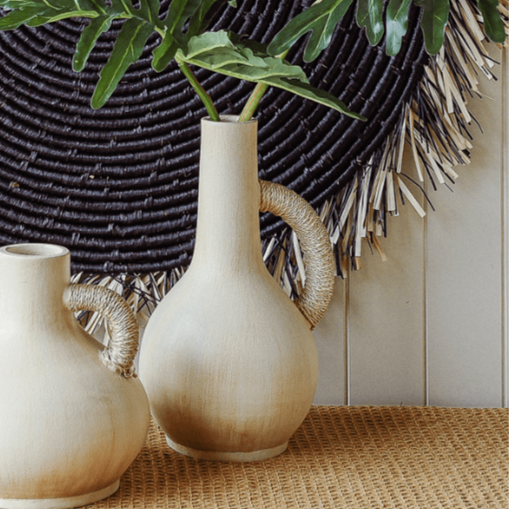 Arva Pale Terracotta Jug Vase