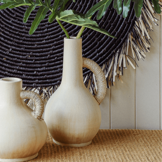 Arva Pale Terracotta Jug Vase