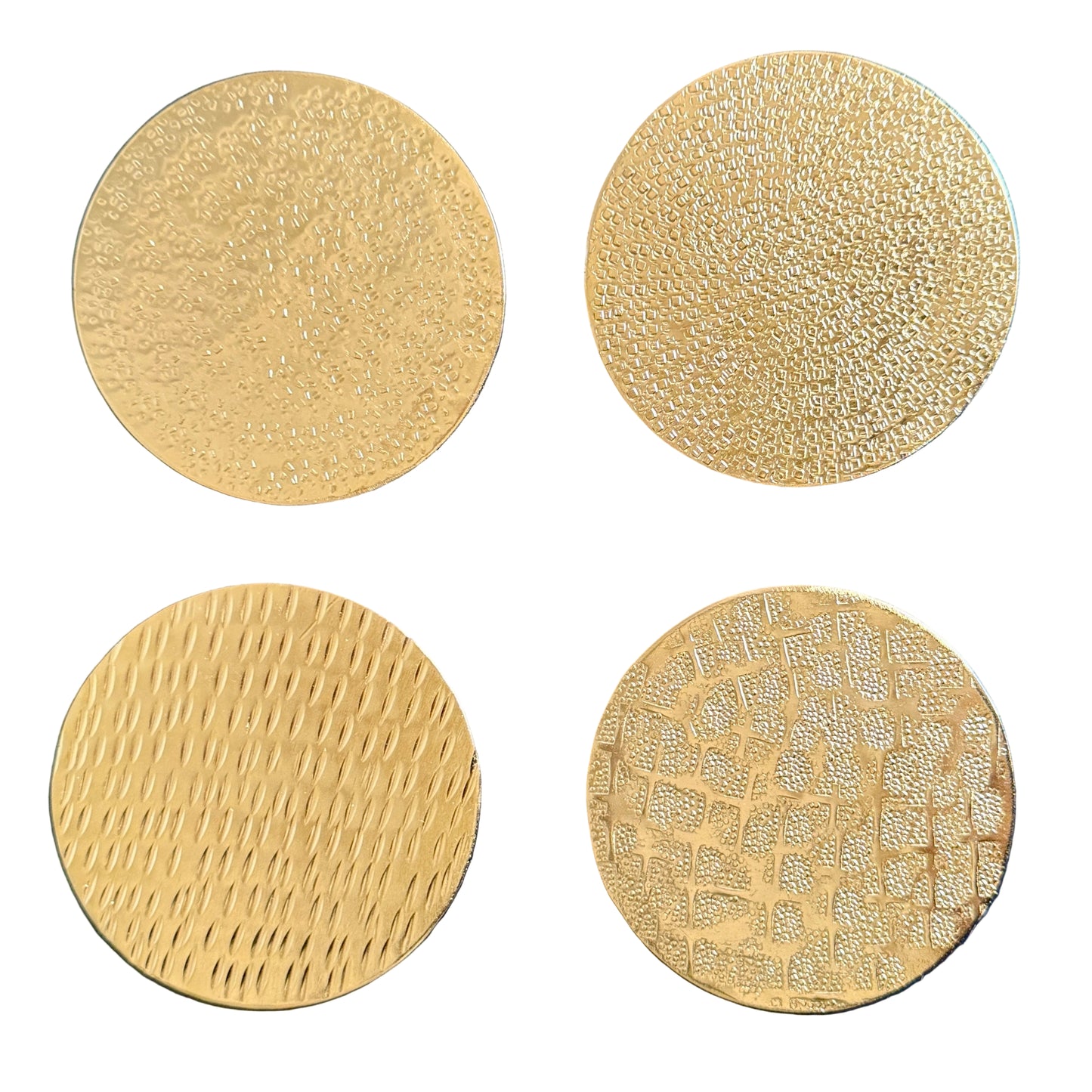Rive Brass Coasters (Set of Four)