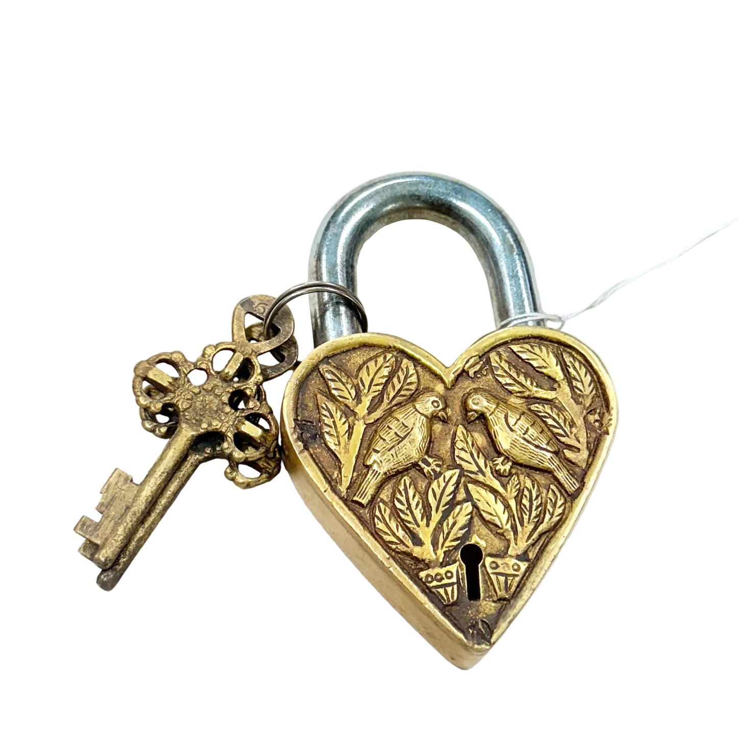 Avia Brass Heart Lock